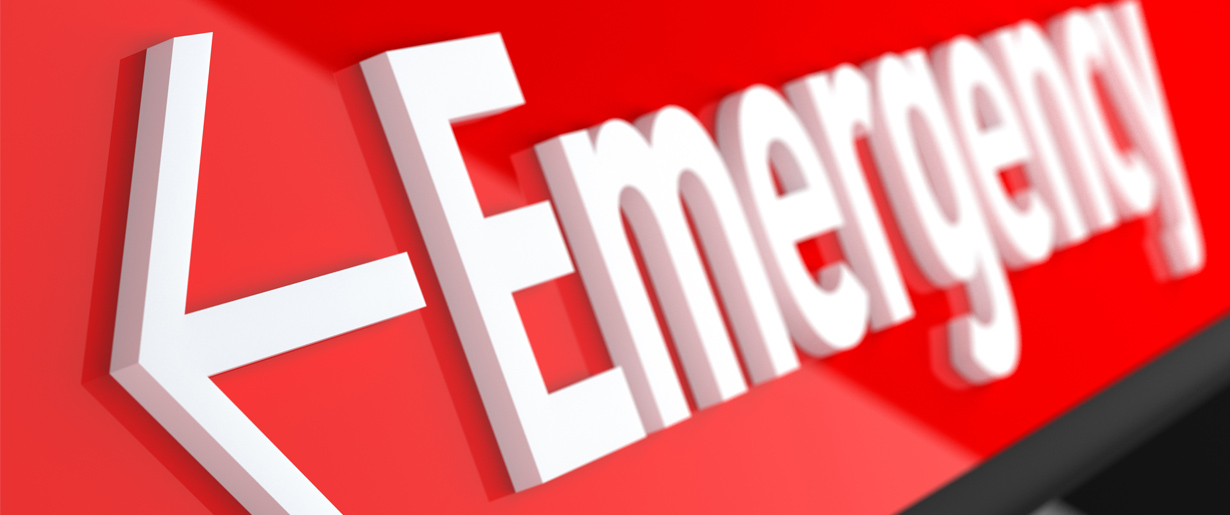 Emergency sign image