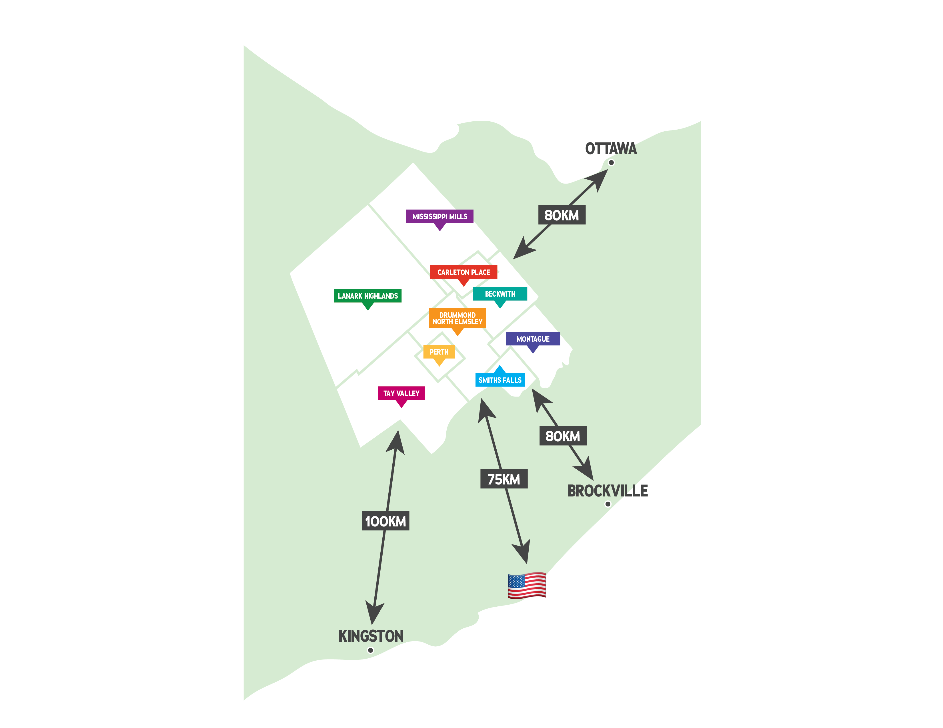 Overview Map of Lanark County