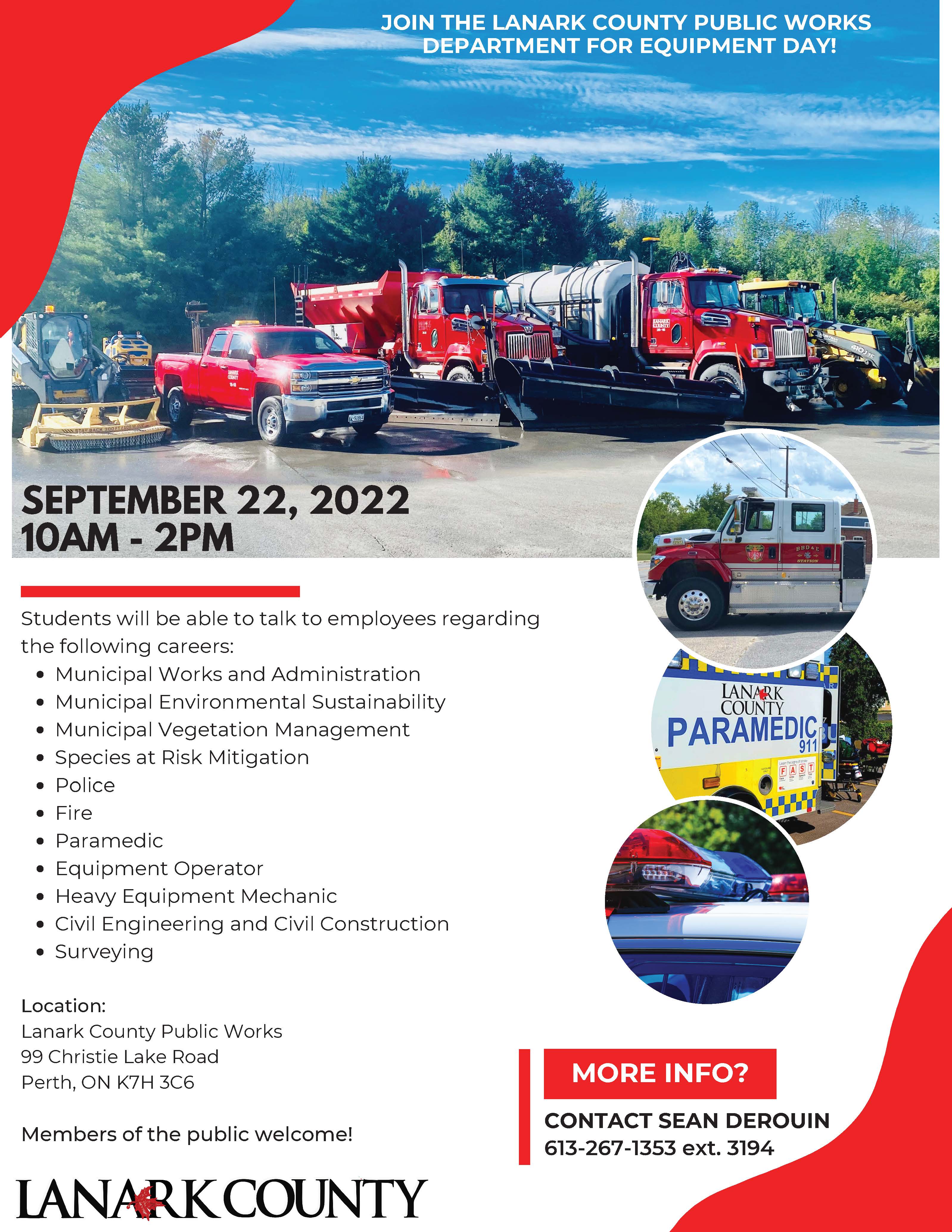 Public Works Equipment Day Poster