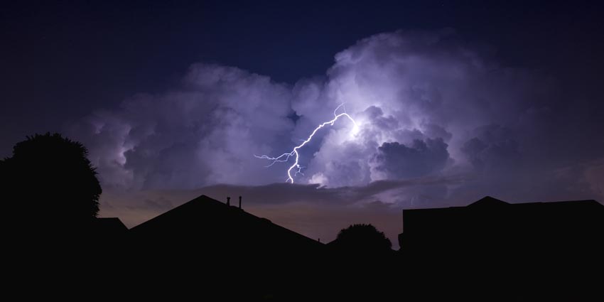 Lightening storm image