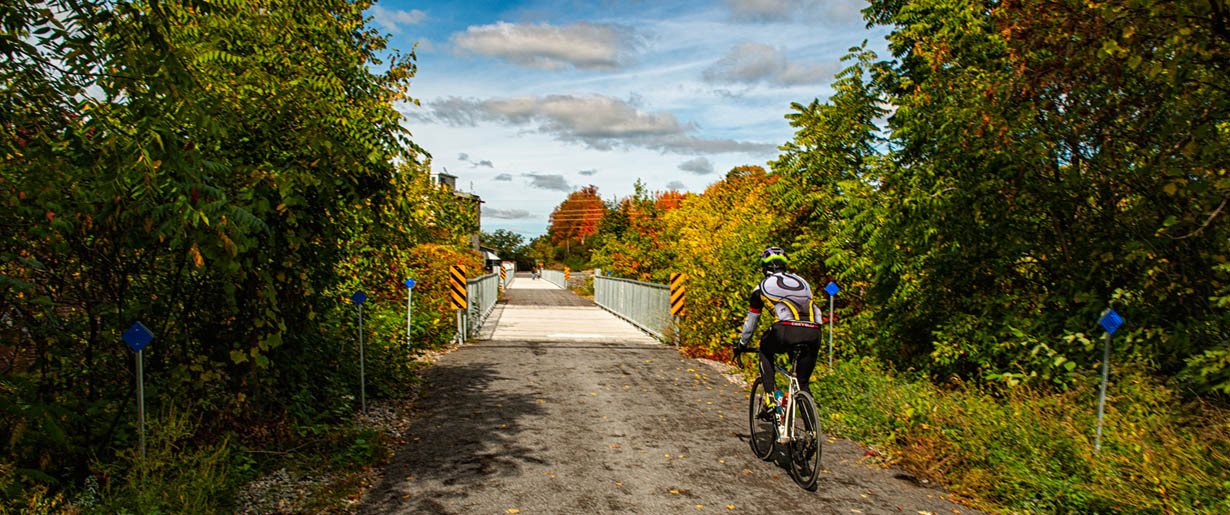 Cyclist on the OVRT