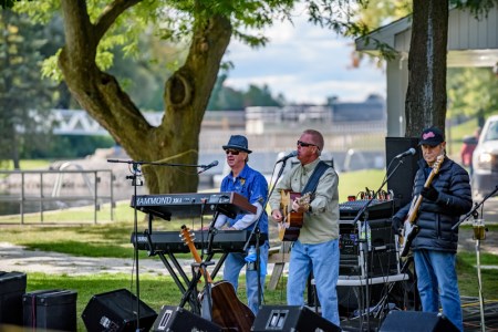 live performance in a park