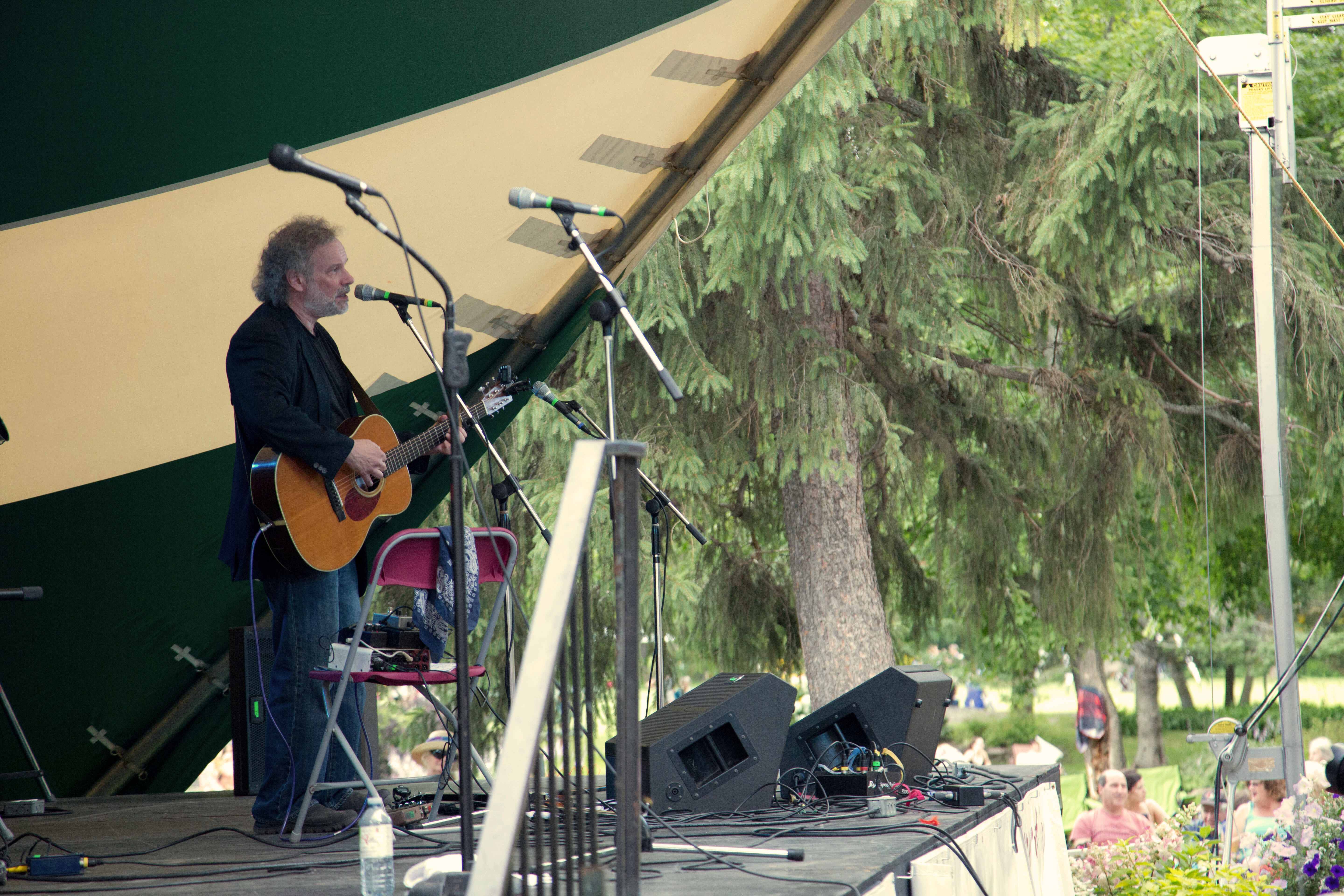 Musician on stage.