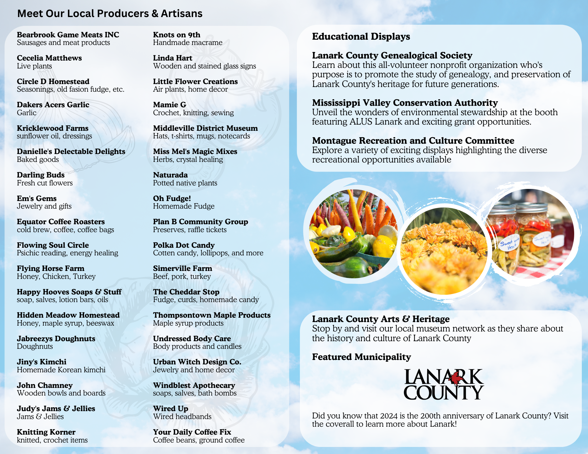 Lanark County Harvest Festival Event Program