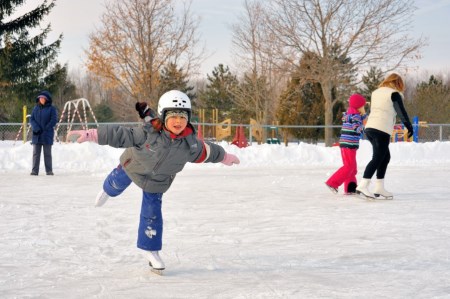 a kid skates