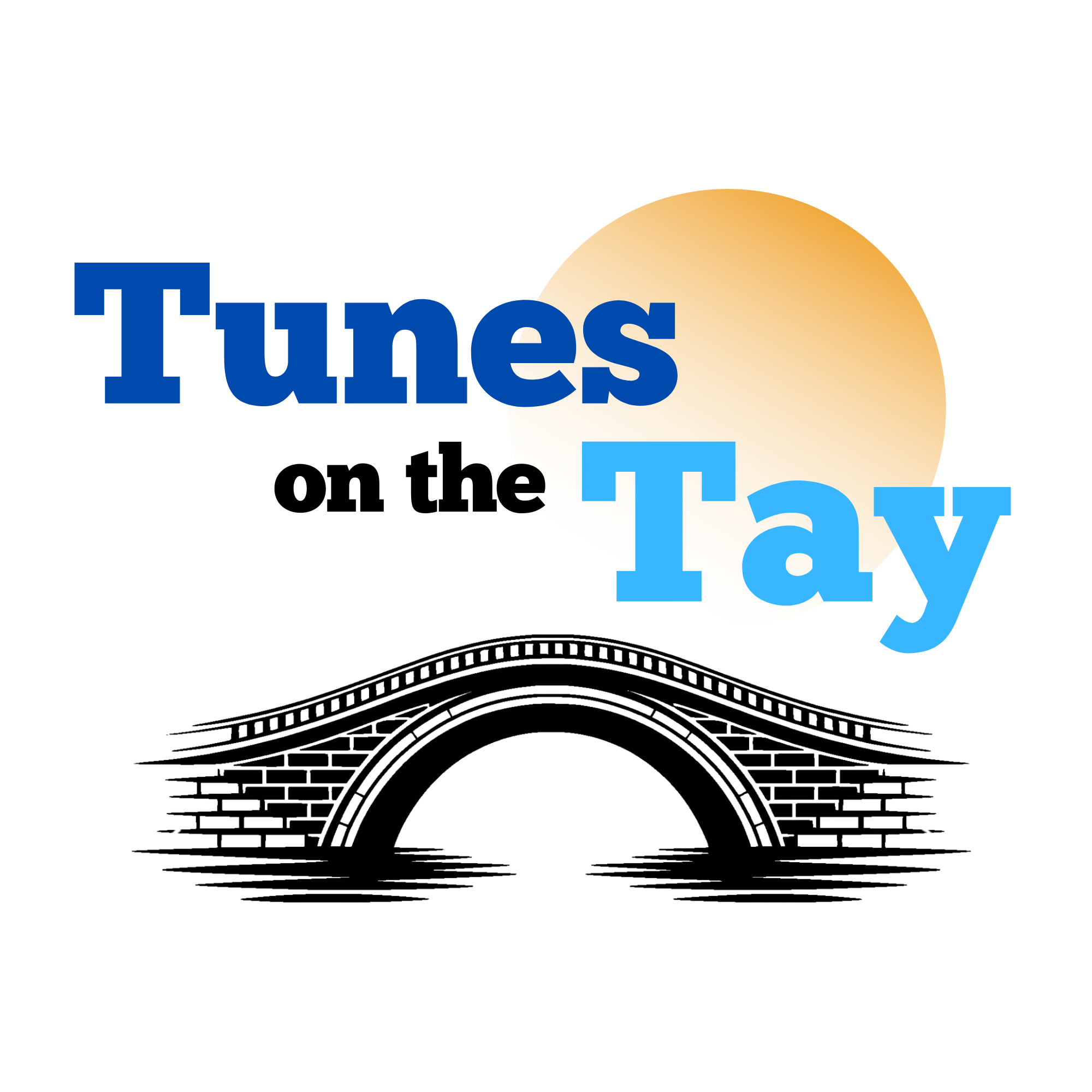 Tunes on the Tay logo with bridge illustration